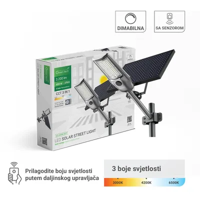 Green TECH LED ulična svjetiljka solarna 400W 3CCT, IP65