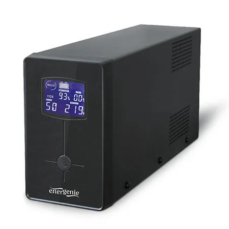 UPS GEMBIRD EG-UPS-032, USB and LCD display 850 VA, šuko, black