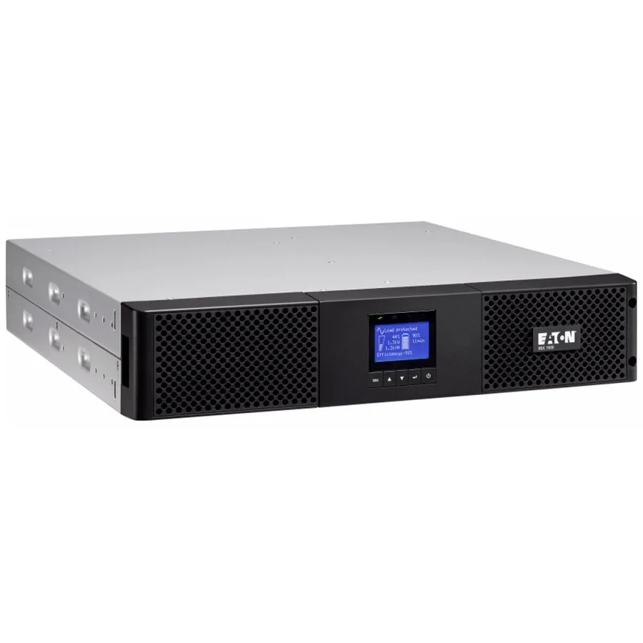Eaton UPS 9SX 1500VA/1350W, Rack 2U, On-line double conv with PFC, LCD display, input (1) IEC-320-C14