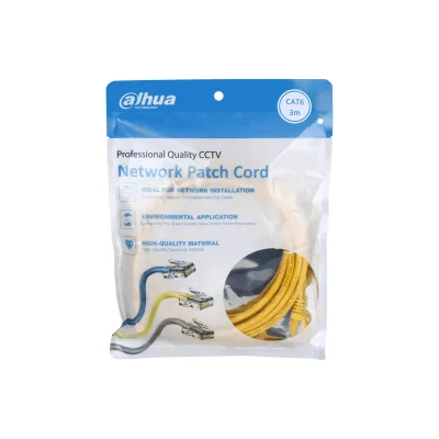 Dahua kabl zuti 3m CAT6 PFM972-6U-3