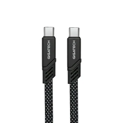Gigatech C na C kabel 1m PD 60W, crno-bijeli