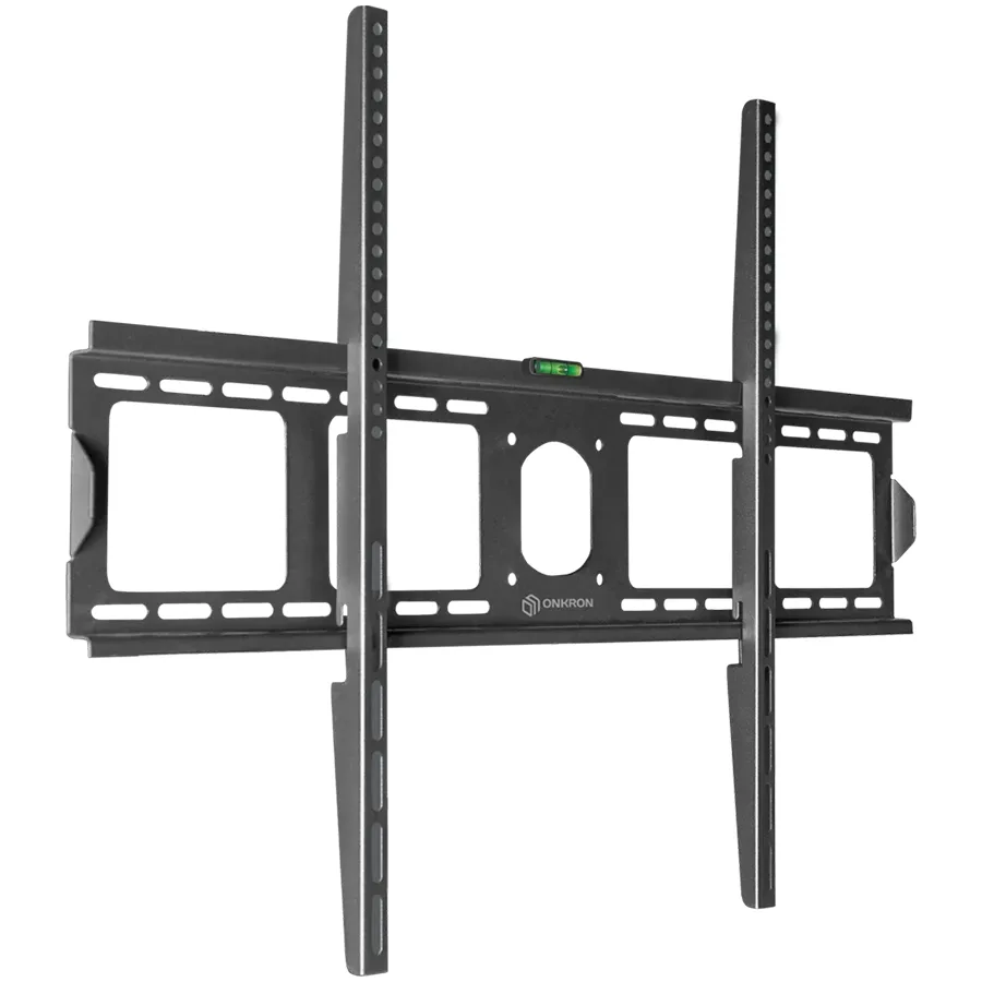 Onkron Fixed TV Wall Mount for 55 to 100-inch Flat Panel TVs Digital Panels 75 kg, Black