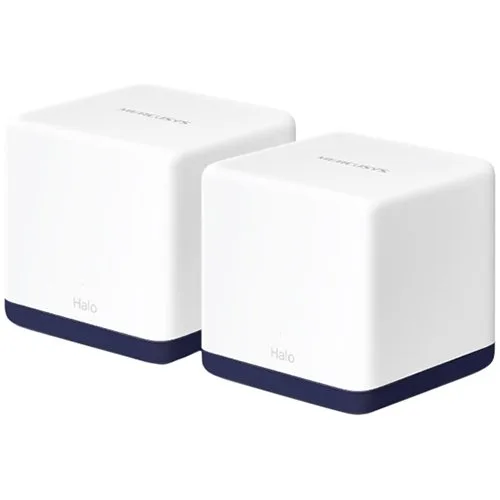 Mercusys Halo H50G (2-Pack) AC1900 Whole Home Mesh Wi-Fi System, 600 Mbps at 2.4 GHz + 1300 Mbps at 5 GHz