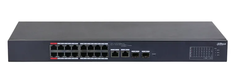 Dahua switch PoE 18-portni upravljivi megabitni CS4218-16ET-240