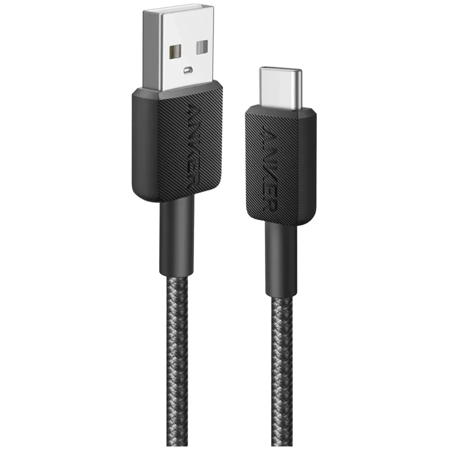 Anker 322 USB-A to USB-C Cable 90 cm Braided Black