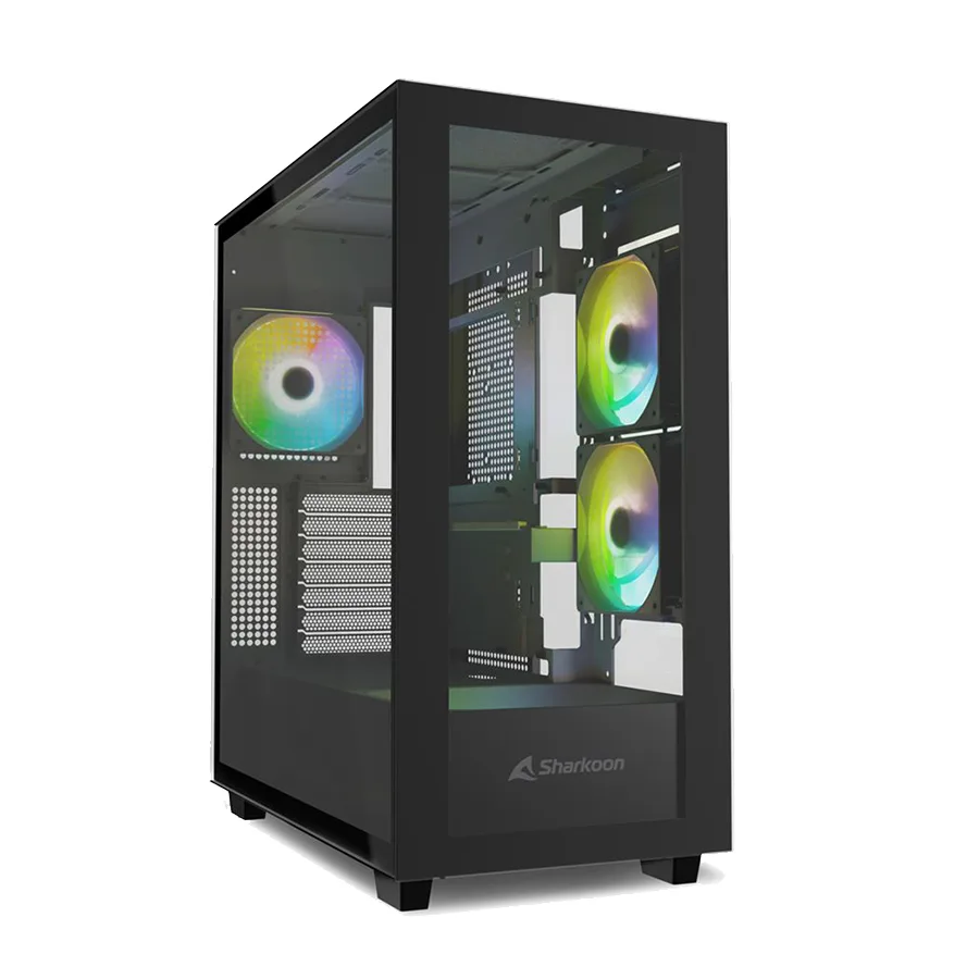Kućište SHARKOON gaming Rebel C60 RGB Black ATX, ventilator 4x120