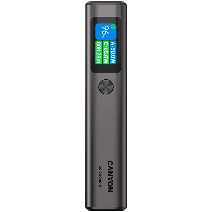 Canyon power bank OnPower 230 TFT 20000 mAh PD130W Dark Grey