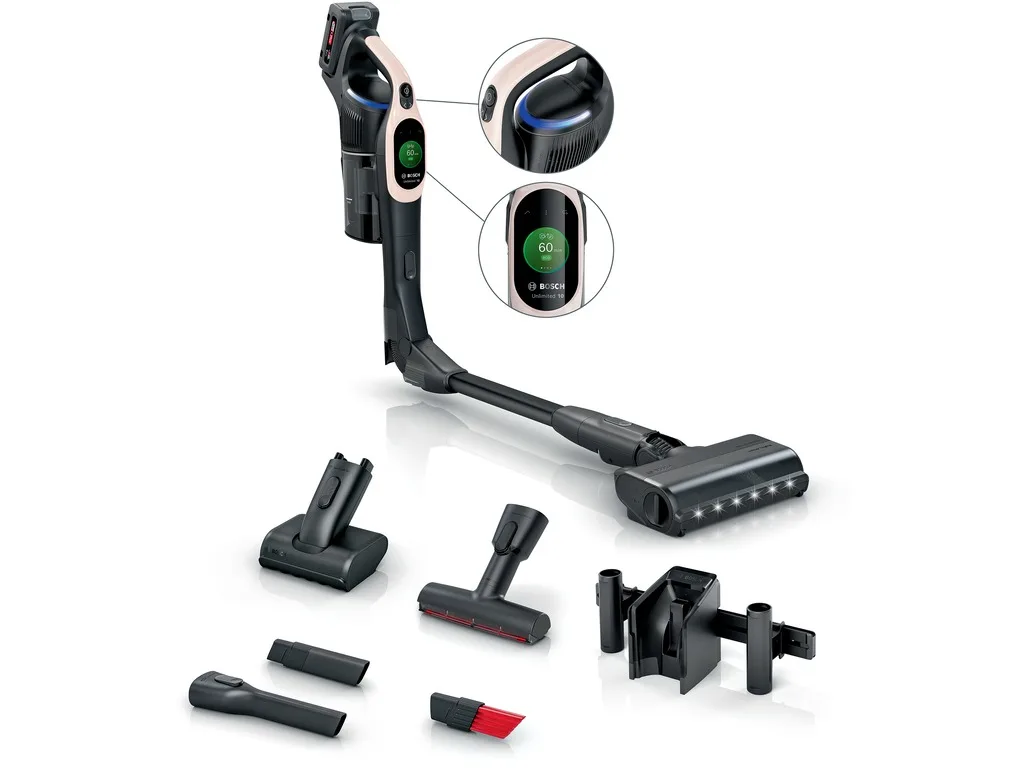 Bosch Akumulatorski usisavačSerie 10 | UNLIMITED ROZA1 Baterija, 80 minuta ECO rada