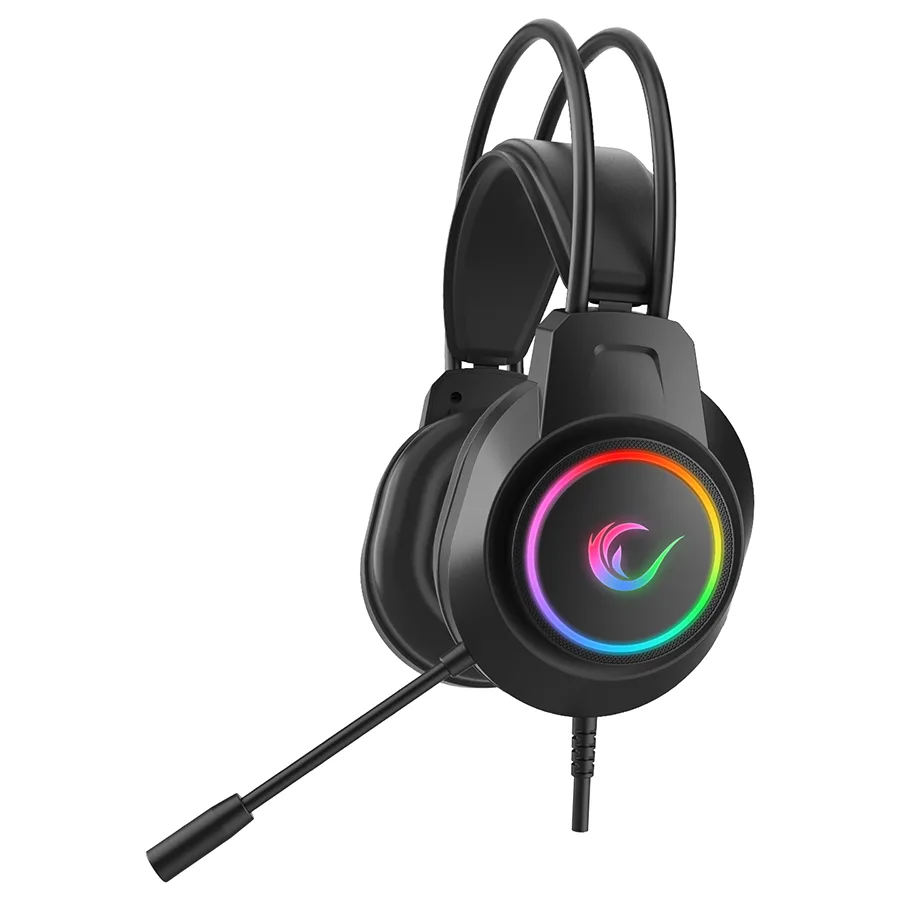 Rampage Slušalice sa mikrofonom gaming RM-K55 Kipchak Black RGB Led 7.1 Gaming Headset with Microphone, 42659