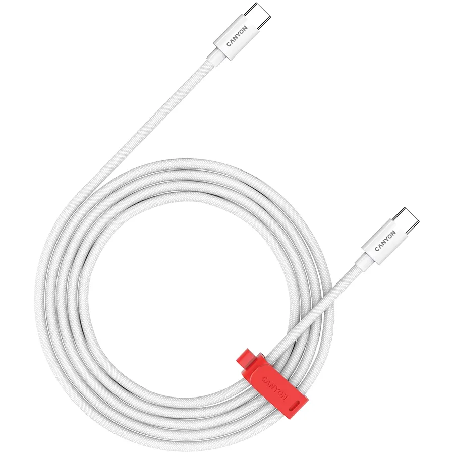 Canyon cable CC100AB C-C 100W Braided 1.2m White