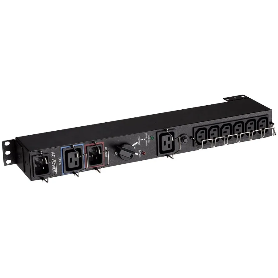 Eaton HotSwap MBP maintenance bypass, 3000 VA, IEC, Input: C20, 200-240V, Outlets: (6) C13, (1) C19