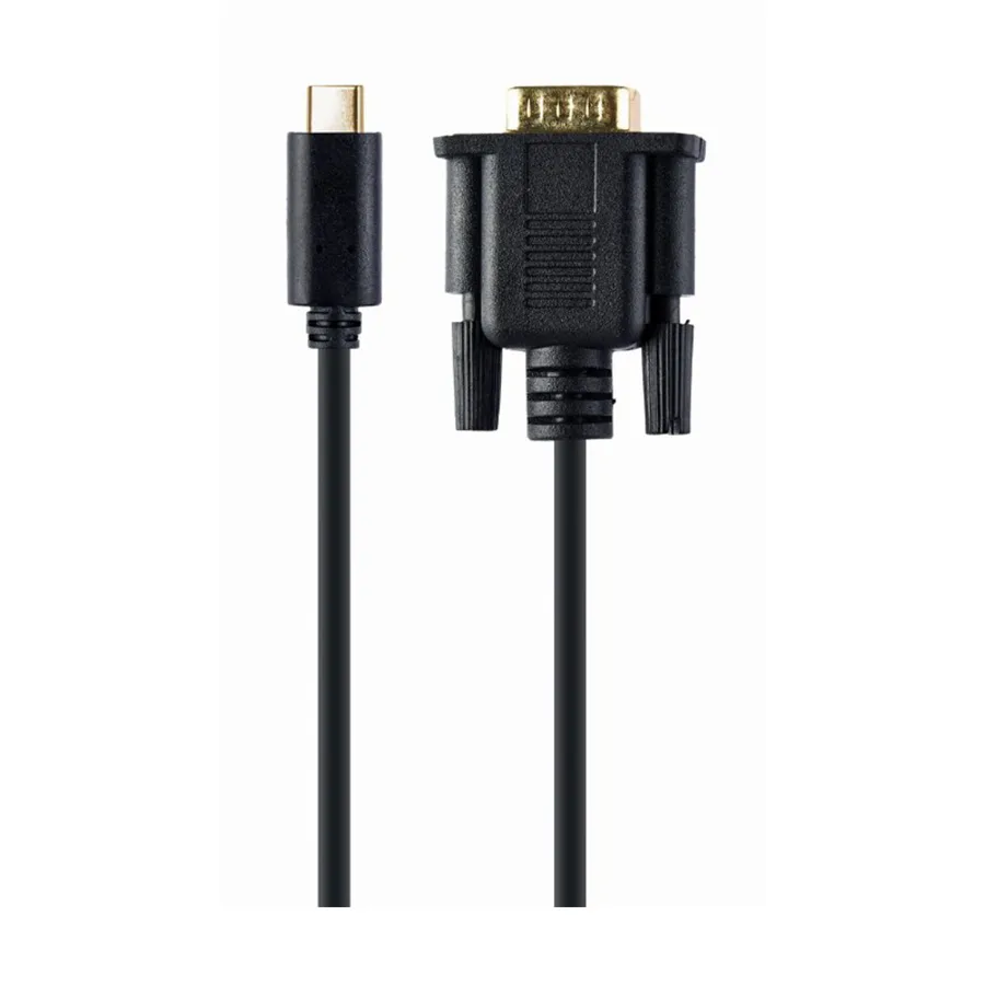 Gembird USB adapter Type-C to VGA-M adapter, 2 m, black, blister, A-CM-VGAM-01