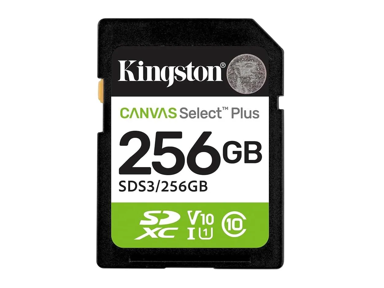Kingston SDHC 256GB Class 10Canvas Select Plus150 MBs, Class 10 UHS-I