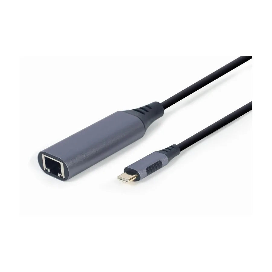 Gembird USB type-C Gigabit network adapter, space grey ethernet LAN, RJ45 A-USB3C-LAN-01