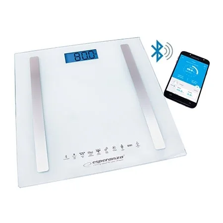 Kućna vaga ESPERANZA 8in1 bluetooth scale BESTFIT white EBS016W
