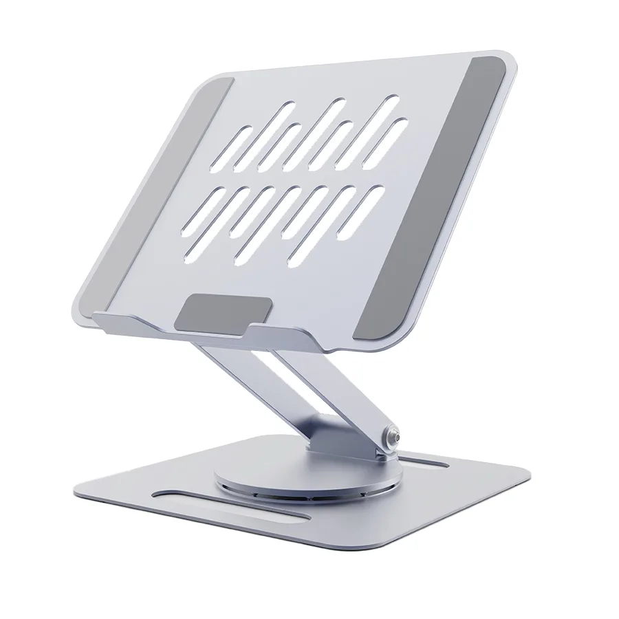 Gembird Postolje za notebook riser stand preklopivi rotirajuci, silver NBS-DR1-01