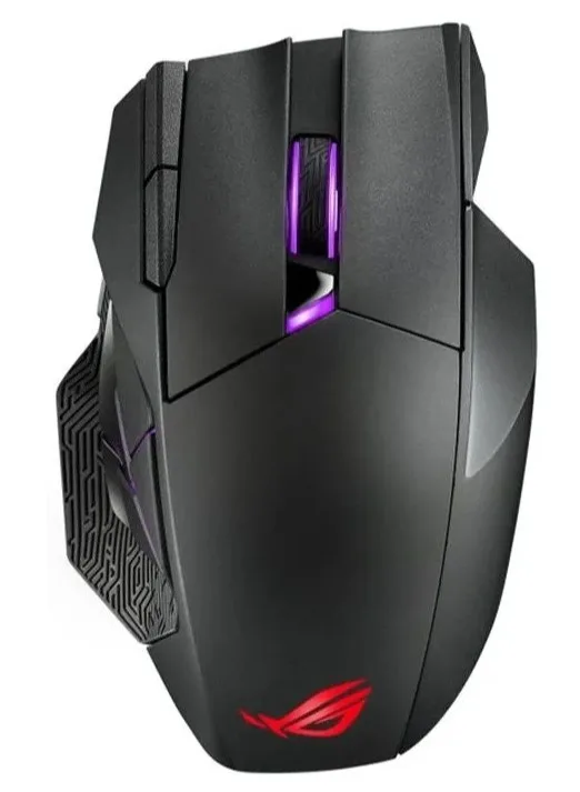 Asus ROG SPATHA X gaming miš, 12 programabilnih tipki, 6 ROGmikro prekidača, 19000 dpi, wireless