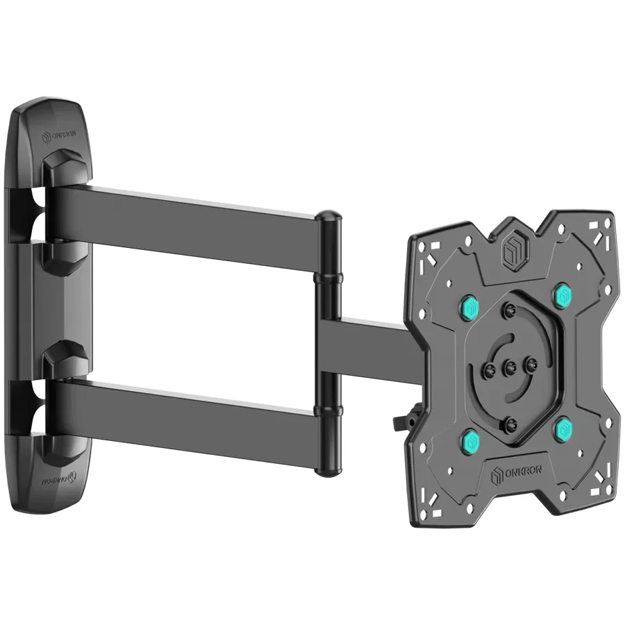 Onkron Full Motion TV Wall Mount for 17– 43 Inch LCD LED Flat Screens up to 35 kgs, Black