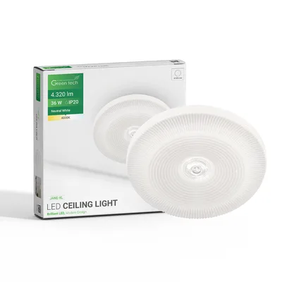 LED plafonjera Green Tech 36W, 4000K, fi 50cm