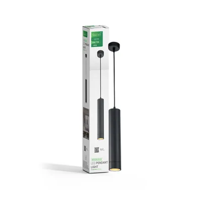 LED visilica Green Tech, GU10 X 1 kom, crna boja