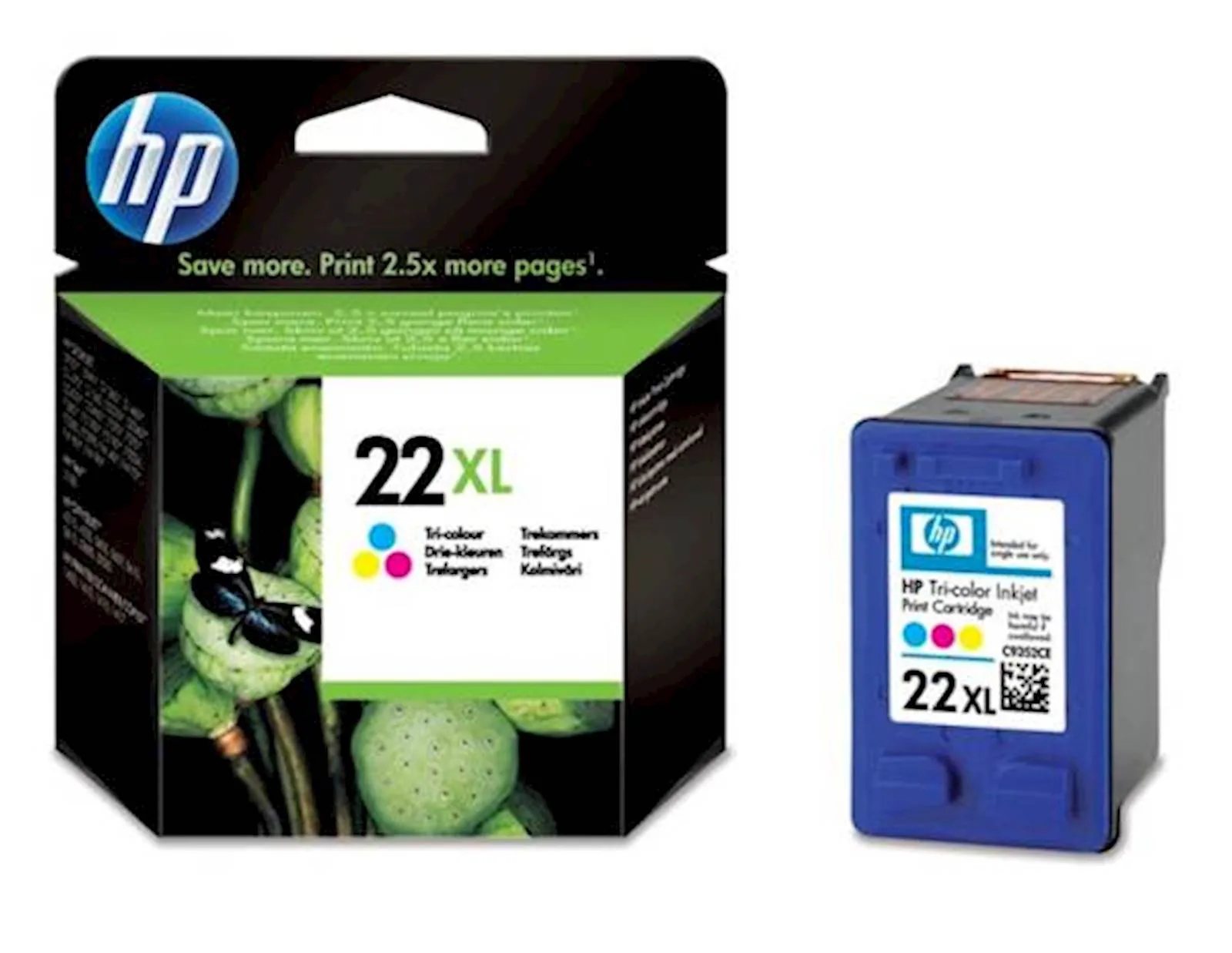 Tinta HP color 22 XL 