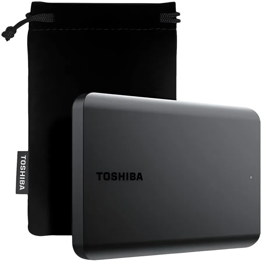 Toshiba External Hard Drive Canvio Basics Excl (2.5" 4TB, USB3.2 Gen 1, Black)