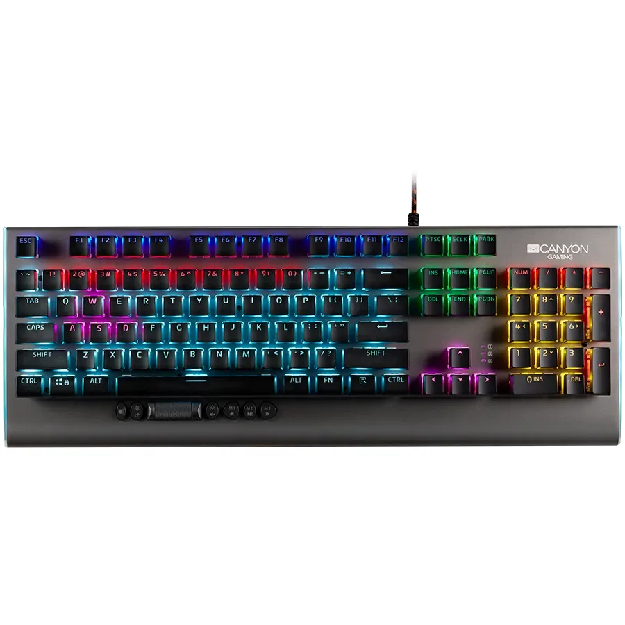 Canyon Interceptor GK-8, Wired multimedia gaming keyboard with lighting effect