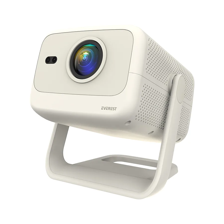 Projektor EVEREST PJ05 Adonis Cream/White Auto Focus 1920*1080P 12,000 Lumens Android 9.0 4K Supported Full HD