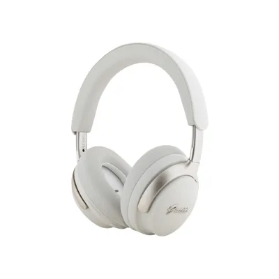 Slušalice Guess wireless, ANC + ENC, bež