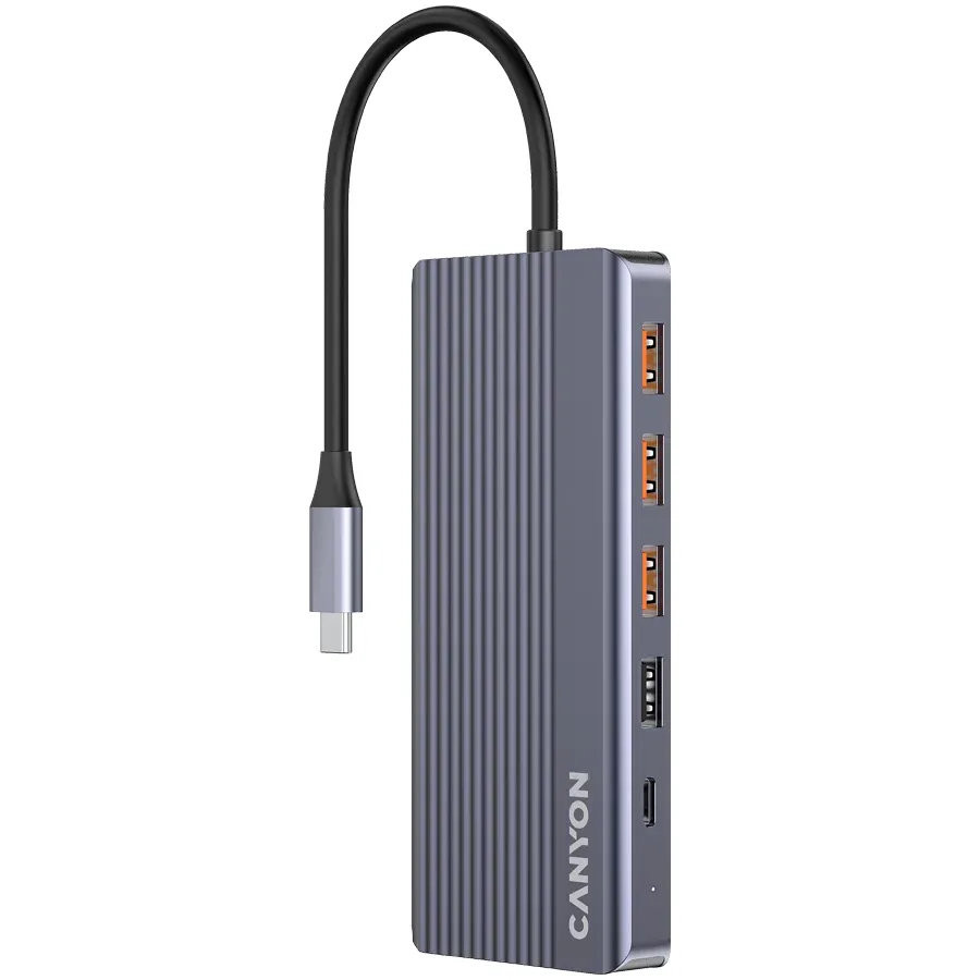 Canyon hub DS-16 13in1 4k USB-C Grey