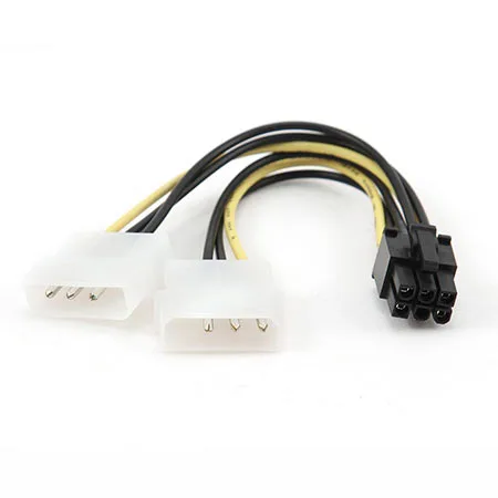 Gembird Kabl napojni interni Y, CC-PSU-6, molex female to 6pin PCI express