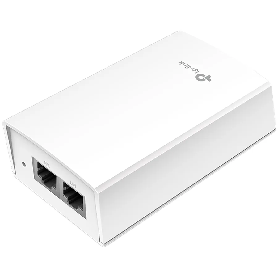 TP-Link POE4824G Omada 48V 24W Passive PoE Adapter, 1× 10/100/1000Mbps RJ45 Shielded Data IN Port