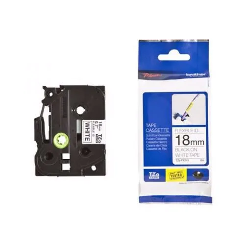Brother POT PAP BRO TRAKA TZEFX241 flex 18mm crno na bjelo