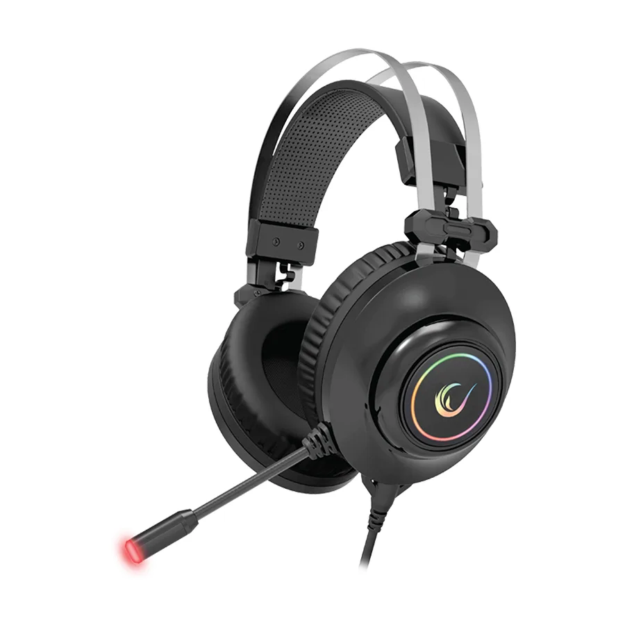 Rampage Slušalice sa mikrofonom gaming RM-K1 PULSAR black USB 7.1 surround, vibracija, RGB, 31639