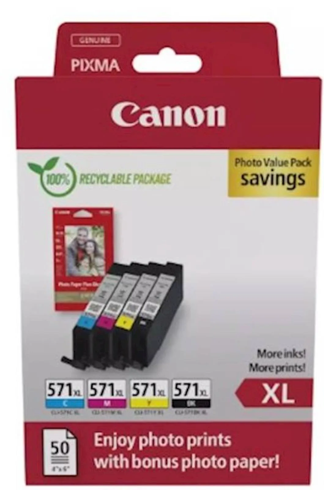 KOMPLET CANON CLI-571 M, Y, C, BK XL
