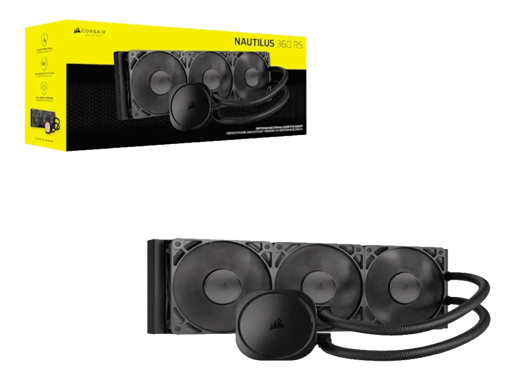 Corsair NAUTILUS 360 RS AIO Liquid CPU Cooler, 1851, 1700 AM5, AM4