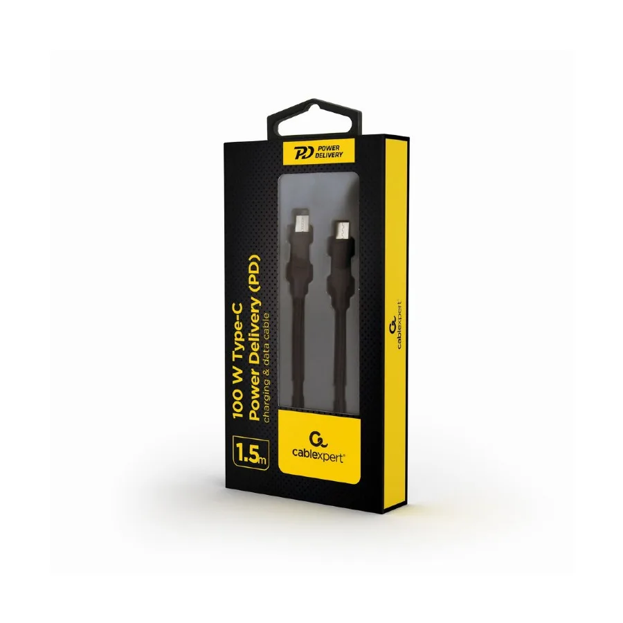 Gembird USB 2.0 kabl 100W Type-C to Type-C Power Delivery (PD) charging & data cable