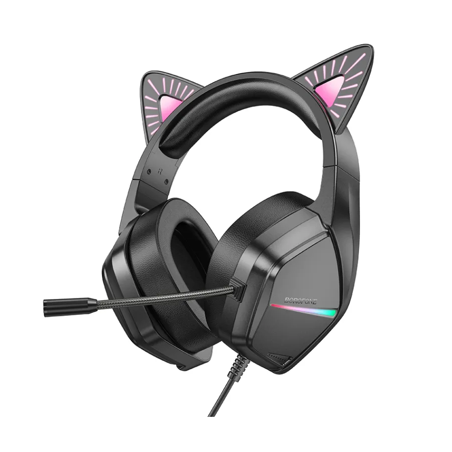 Slušalice sa mikrofonom BOROFONE BO106 Cute cat ear luminous gaming phantom cat