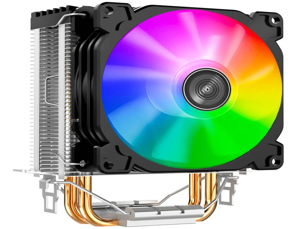 Inter-Tech Jonsbo CR-1200 CPU Cooler RGB 92mm, Black, Height 128mm TDP 95W, Single Tower