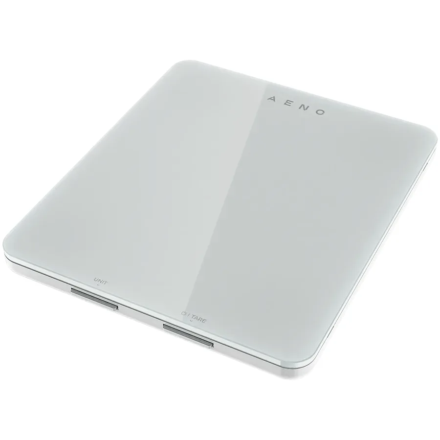 AENO Kitchen Scale KS1S Smart, Max load - 8 kg, Bluetooth, 10,000+ products & meals, 25 indicators analysis