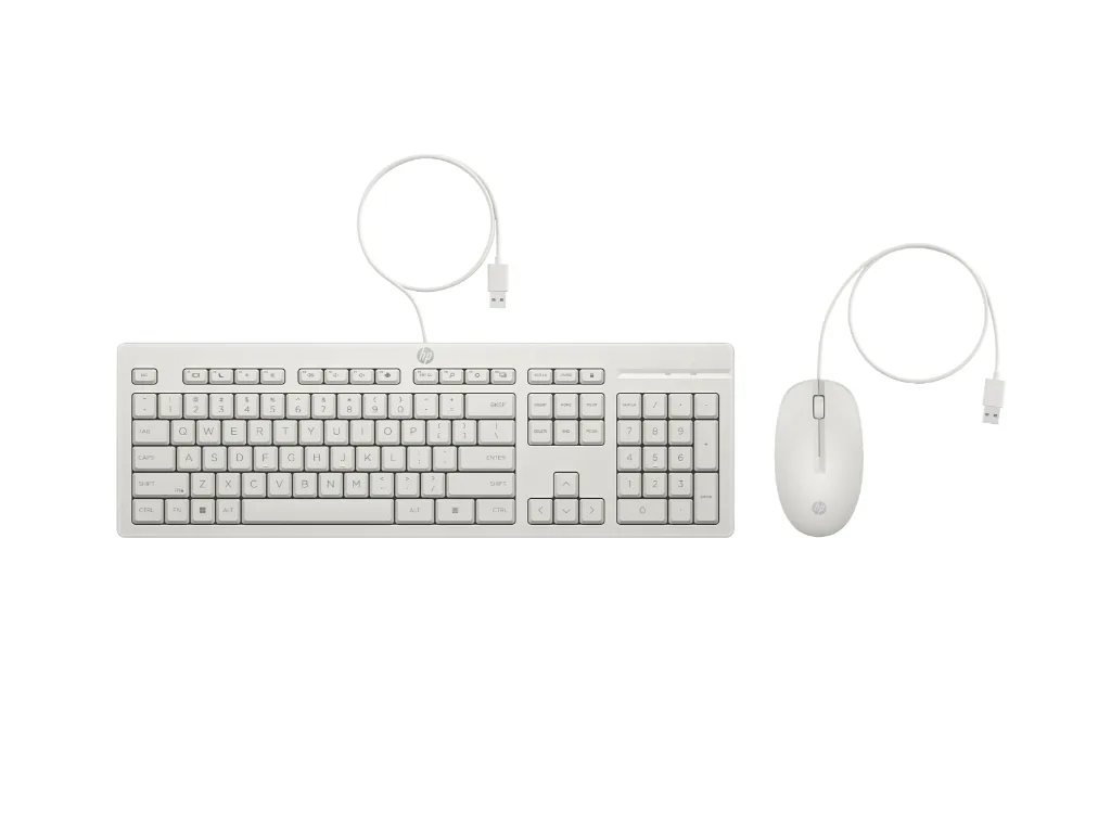 HP 225 Wired MSE and KB G2HP 225 Wired MSE and KB G2HP 225 Wired MSE and KB G2 MOUSE+KB WHIT