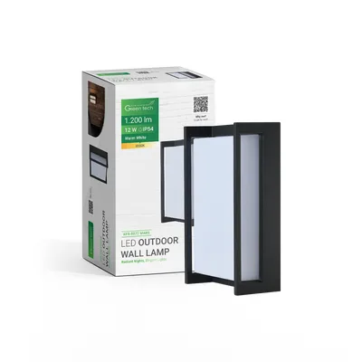 Green TECH LED zidna svjetiljka MARS, 12W, 3000K, IP54