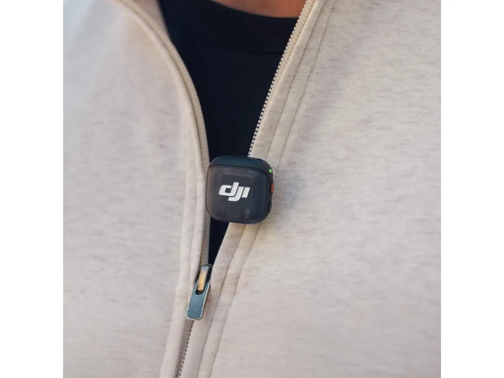 DJI Mic 3 TransmitterMikrofon, prijenos do 250m, 5.5hsnimanje, 48kHz 24 zvuk, 8GB pohrana