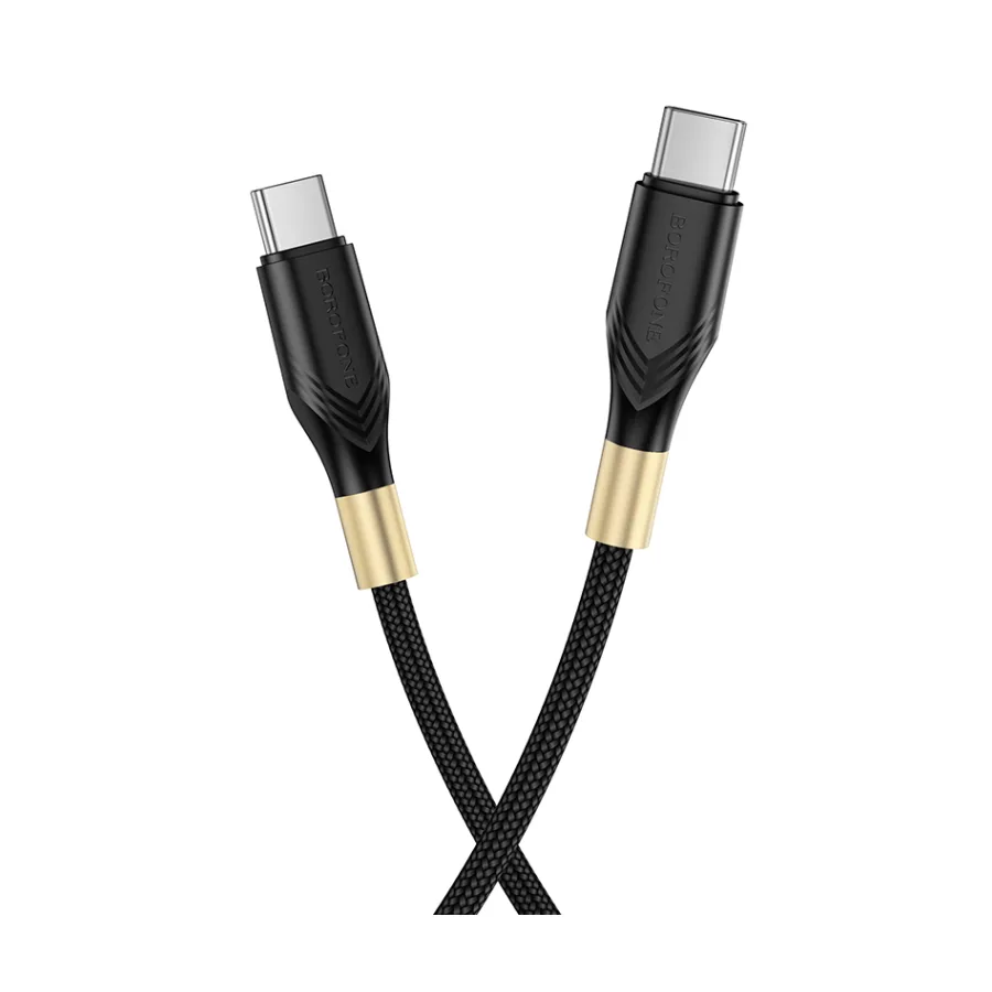 USB kabal 1m BOROFONE BX92 Advantage 60W charging data Type-C to Type-C black