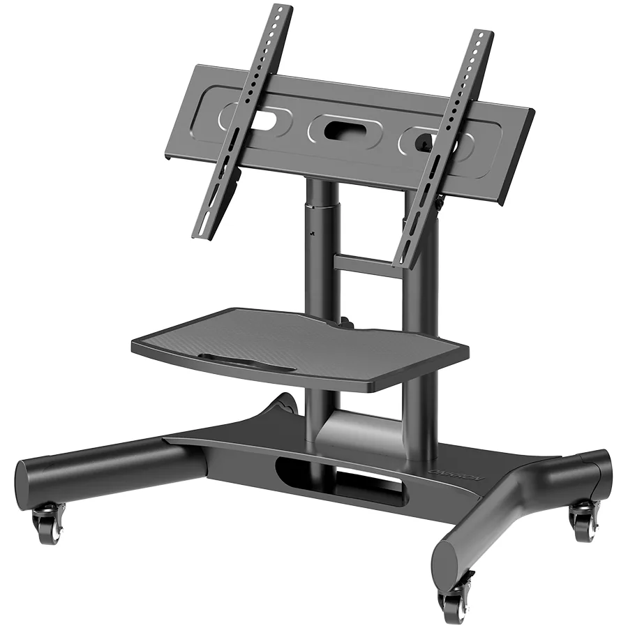 Onkron Tilting Mobile TV Stand for 32'' – 70 Inch LCD LED OLED TV Screens & Touch Panels Rolling TV Cart on
