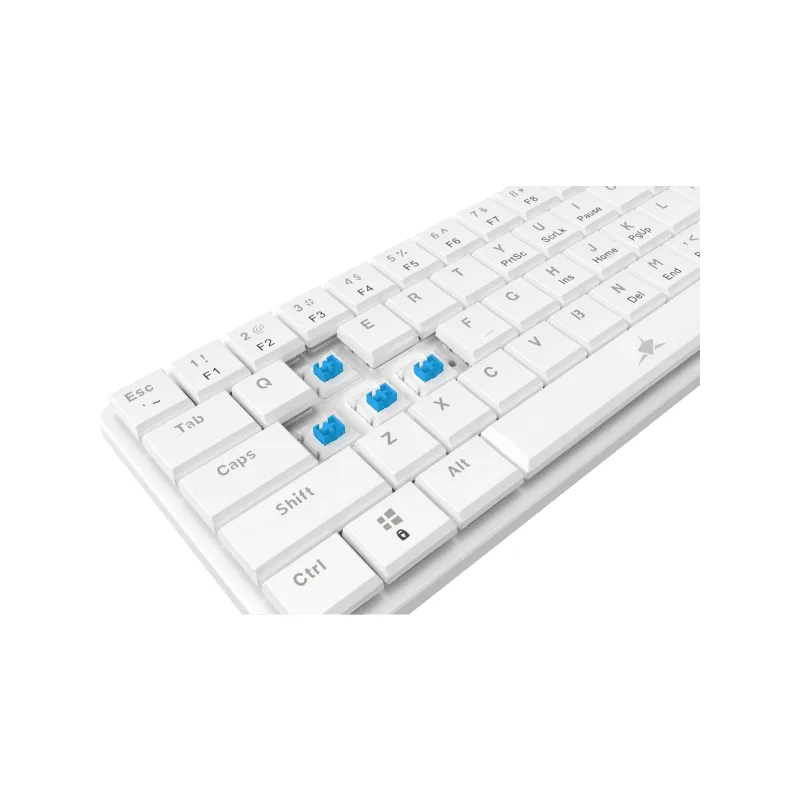 White Shark TASTATURA GK-006221 NAGAMAKI Bijela-Mehanicka/US-BLUE SW