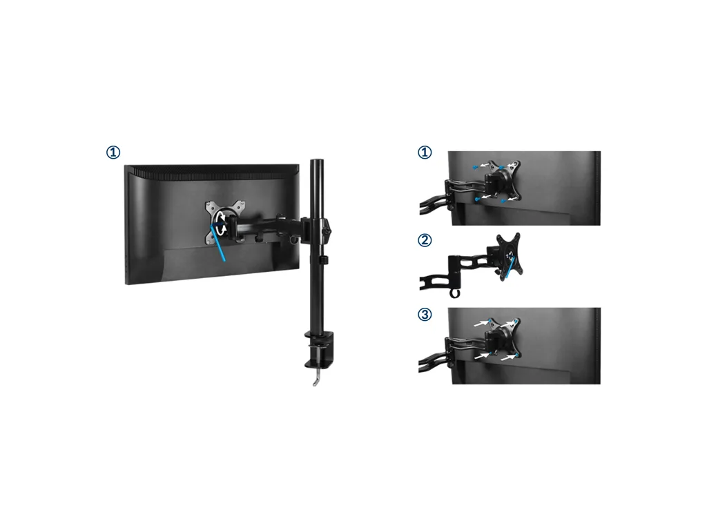 Arctic Z1 nosač za monitore Basic single nosačDesk mount monitor arm