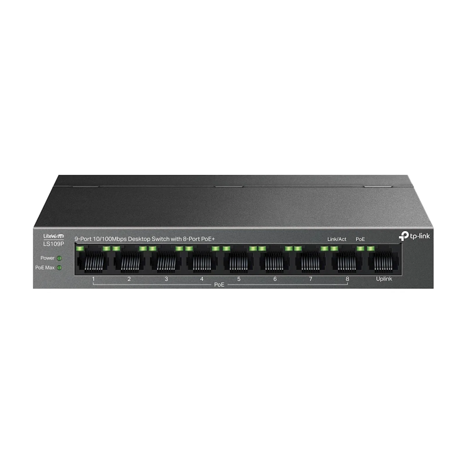 Switch TP-Link Omada 9-Port 10/100 Desktop 8-Port PoE+ LS109P