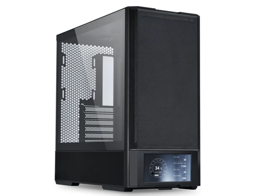 Inter-Tech Lian Li Lancool 207 Digital Black, ATX, Mid-tower, 6" LCD 2x 120mm, 2x 140mm fans