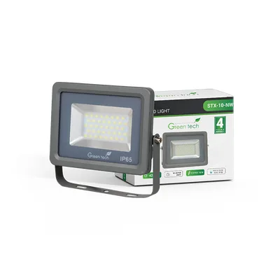 LED reflektor Green Tech 10W, 4200K, IP65, aluminij